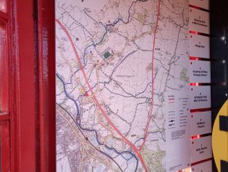 Footpath Map inside Kiosk