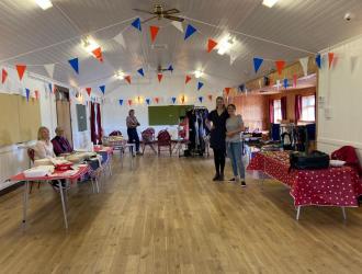 Village hall stalls